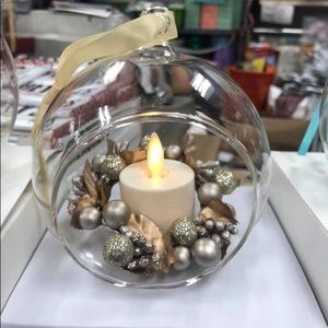 LUMINARA REAL FLAME EFFECT CANDLE BERRY ORNAMENT